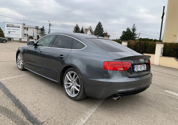 Audi A5 cena 77900 przebieg: 142000, rok produkcji 2014 z Biała małe 191